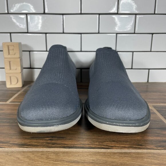 Mark Nason Skechers Monza Mens Size 11.5 Shoes Charcoal Gray Dress Knit Loafers - Picture 2 of 13